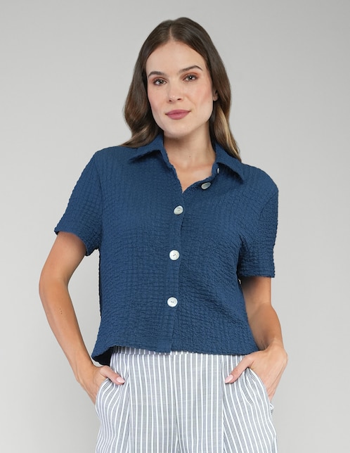 Blusa manga corta para mujer 1