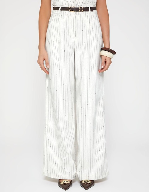 Pantalón relaxed Studio F palazzo para mujer