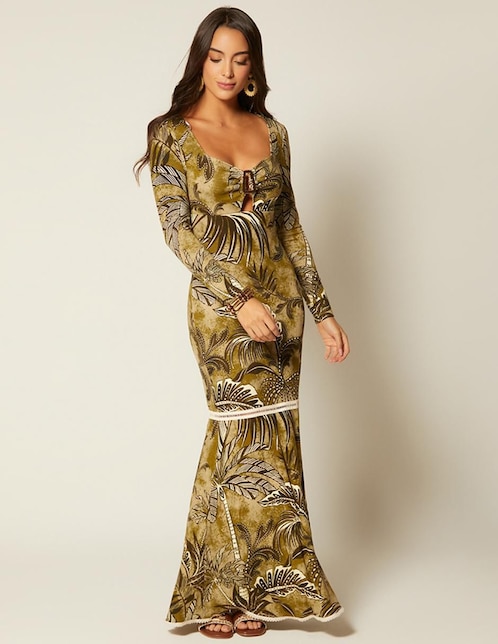 Vestido largo Terra Amazona México para mujer