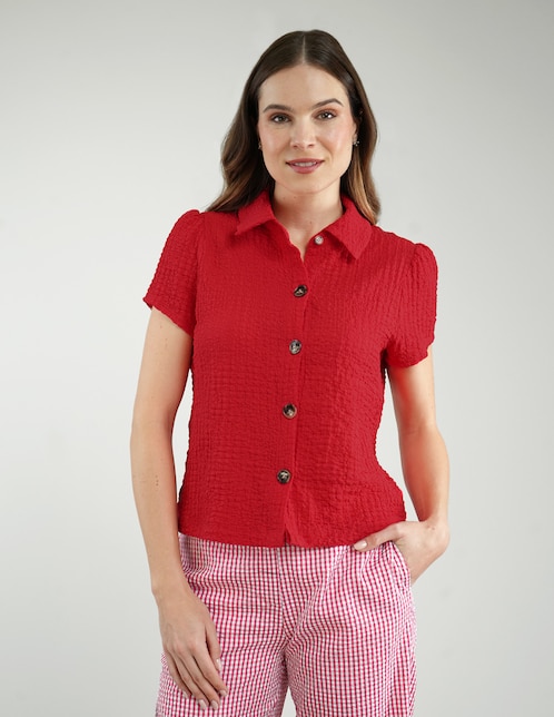 Blusa manga corta para mujer 1