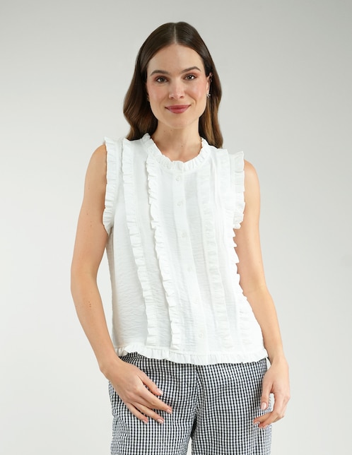 Blusa sin manga para mujer 1