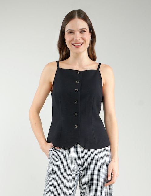 Blusa sin manga para mujer 1