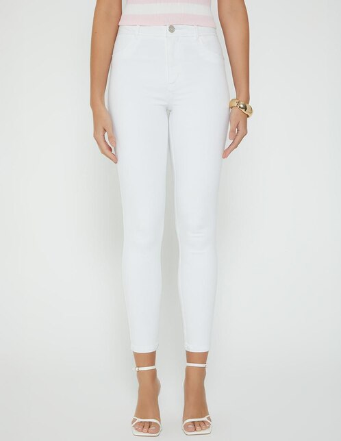 Jeans skinny cintura Alberta para mujer
