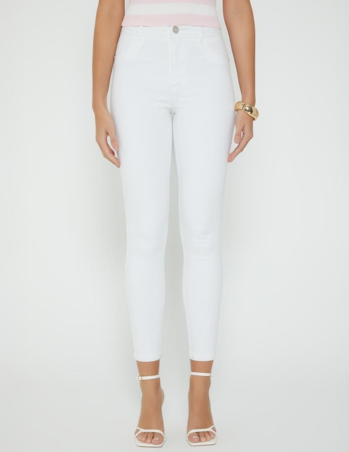 Jeans skinny cintura Studio F Alberta para mujer