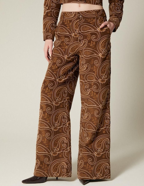Pantalón relaxed palazzo para mujer