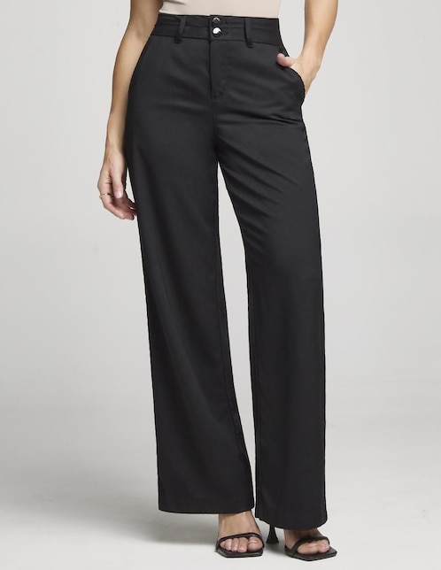 Pantalón de vestir wide leg para mujer 1