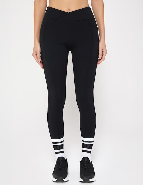 Legging Línea Deportiva Studio F a la cintura con elástico para mujer