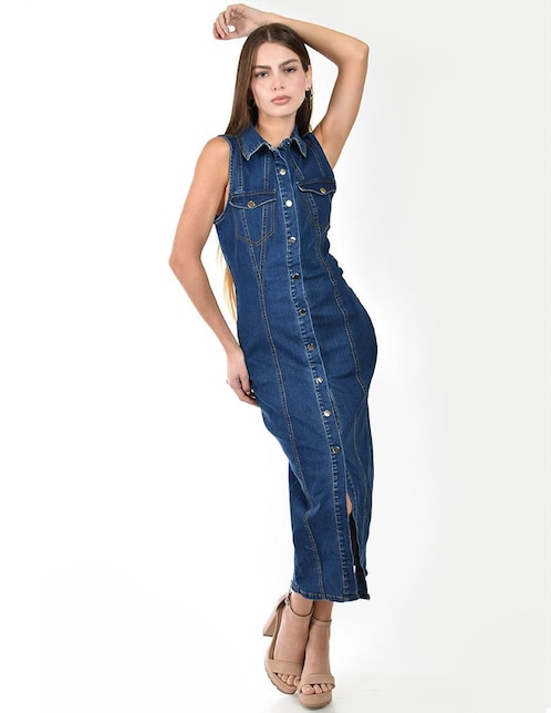 Vestido midi casual para mujer 1
