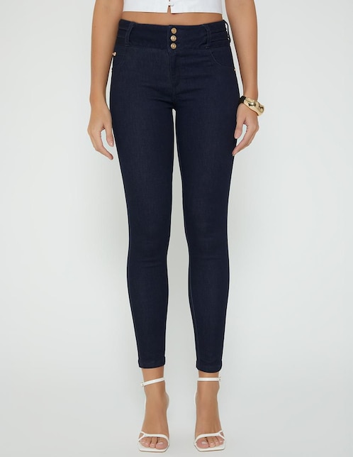 Jeans ultra slim cintura Estocolmo para mujer