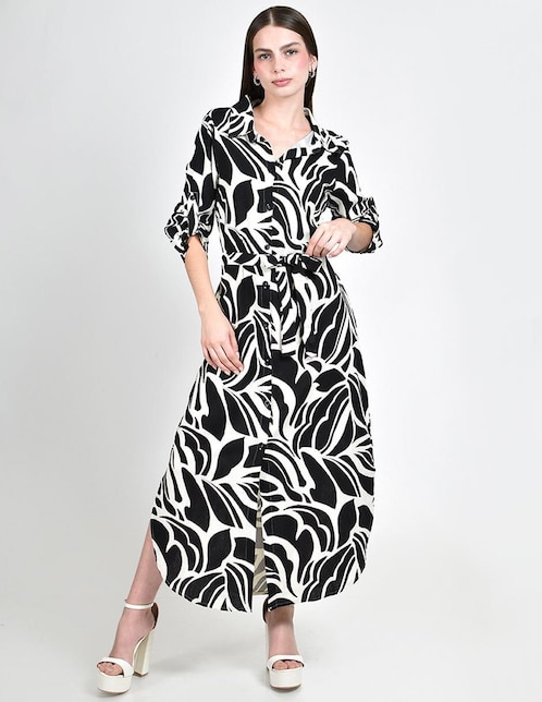 Vestido crop casual Roman Fashion para mujer