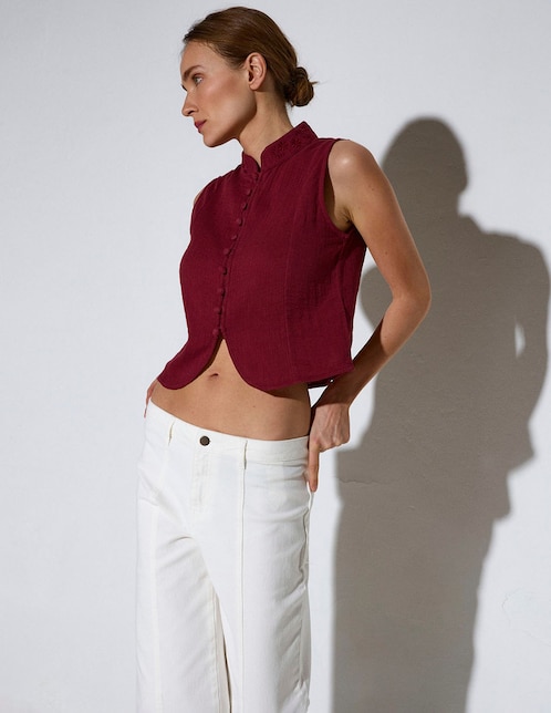 Top cuello mao 1