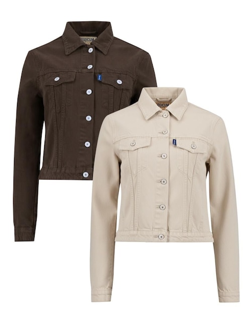 Set chamarra denim Indicum Denim de mezclilla para mujer