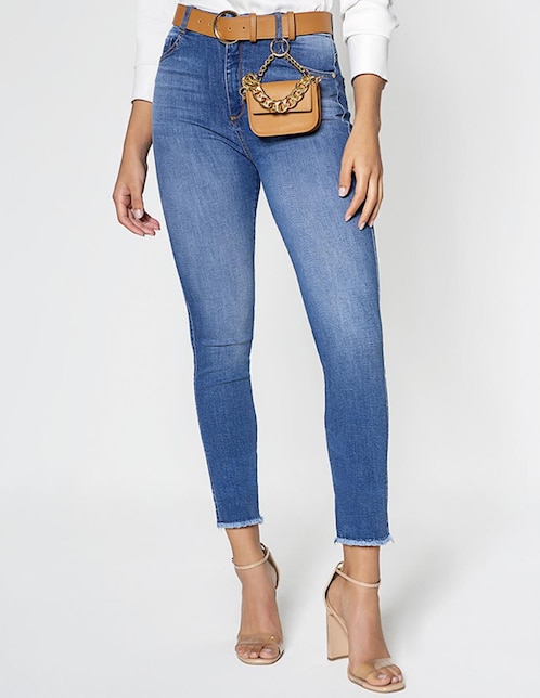 Jeans skinny cintura Studio F Akora para mujer