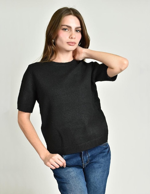 Blusa Roman Fashion manga corta para mujer