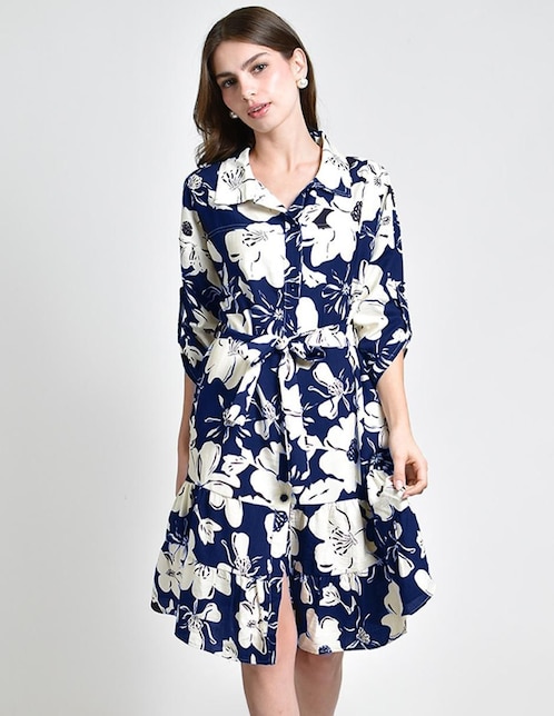 Vestido arriba de la rodilla casual Roman Fashion para mujer