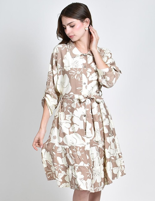 Vestido a la rodilla casual para mujer 1