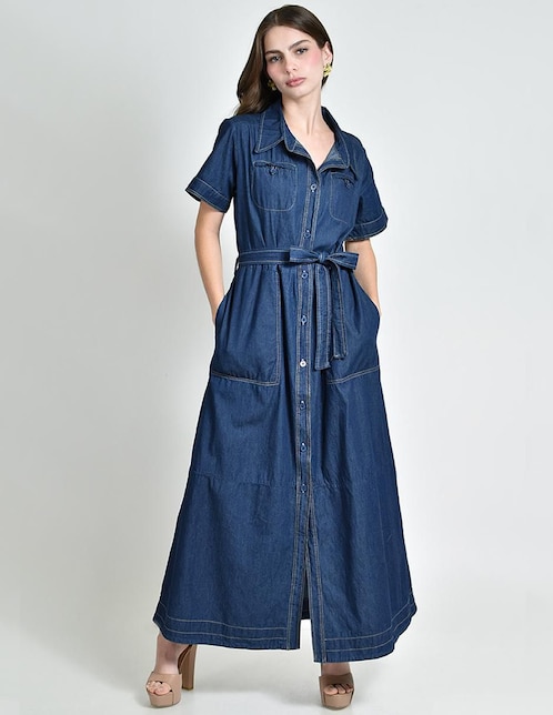 Vestido largo casual para mujer 1