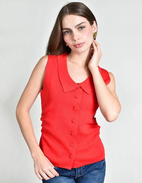 Blusa sin manga para mujer 1