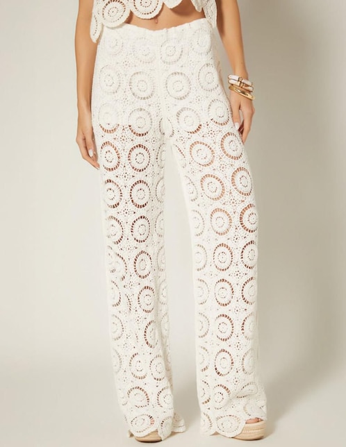 Pantalón relaxed palazzo para mujer