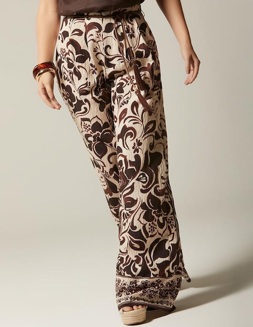Pantalón relaxed Studio F palazzo para mujer