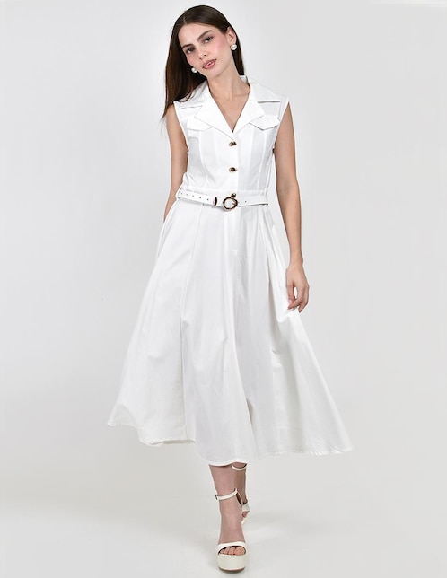 Vestido midi casual Roman Fashion para mujer