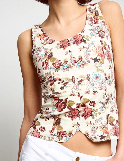 Top cuello redondo tirante delgado 1