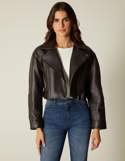 Chamarra para motociclista impermeable para mujer