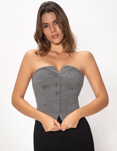Blusa Studio F sin manga para mujer