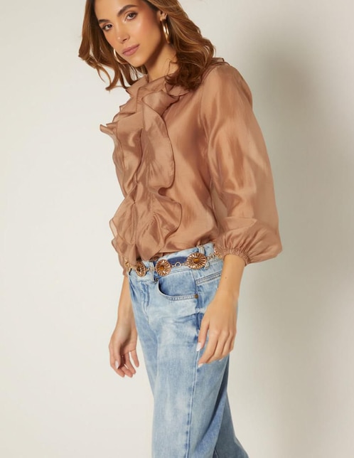 Blusa manga larga para mujer 1