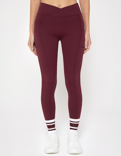 Legging Línea Deportiva Studio F a la cintura con elástico para mujer