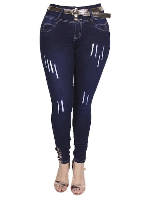 Jeans skinny Bombón para mujer