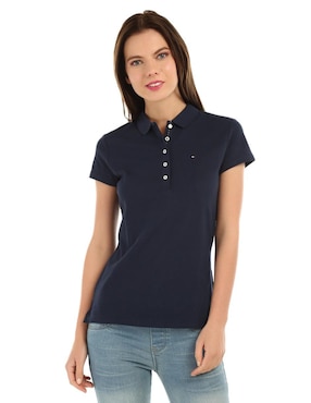 Playera Tipo Polo Tommy Hilfiger Para Mujer