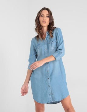 Vero Moda Pantalón Corto Vmglenn SS Turtle Minivestido Para Mujer