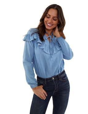 Blusa Beatriz Meade manga larga para mujer