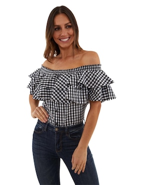 Blusa Beatriz Meade manga corta para mujer