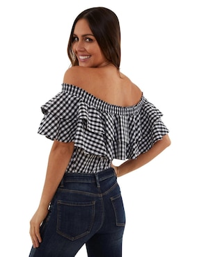 Blusa Beatriz Meade manga corta para mujer