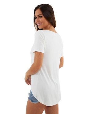 Blusa Beatriz Meade manga corta para mujer