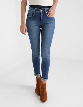 Jeans Skinny Studio F Corte Cintura Para Mujer