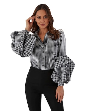 Blusa Beatriz Meade manga larga para mujer