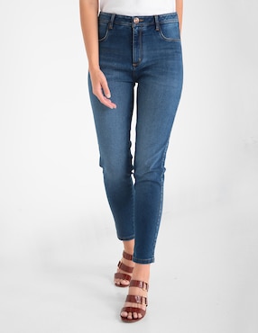 Jeans Skinny Studio F Corte Cintura Para Mujer