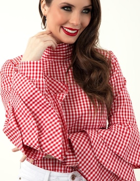 Blusa Beatriz Meade manga larga para mujer