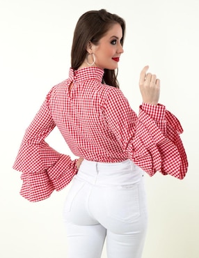 Blusa Beatriz Meade manga larga para mujer