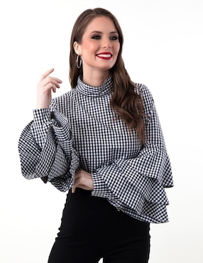 Blusa Beatriz Meade manga larga para mujer