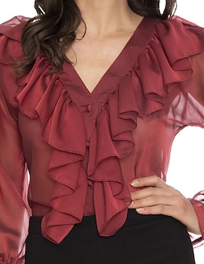 Blusa Beatriz Meade manga larga para mujer