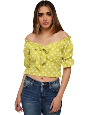 Blusa Roman Fashion manga corta para mujer
