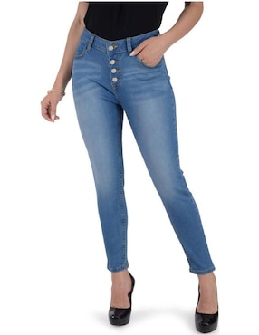 Jeans Skinny Gloria Vanderbilt Lavado Claro Corte Cintura Para Mujer