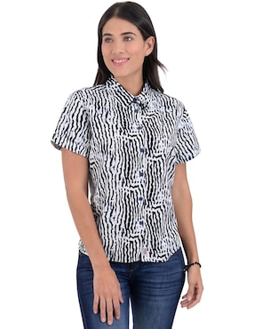 Blusa Supply manga corta para mujer
