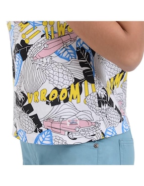Playera manga corta Supply cuello redondo para mujer