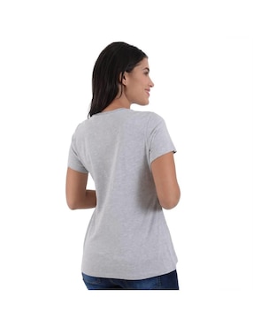 Playera manga corta Supply cuello redondo para mujer