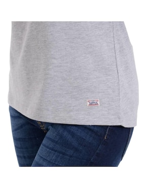 Playera manga corta Supply cuello redondo para mujer